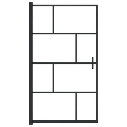 Douchewand Esg Zwart 80 x 140 cm