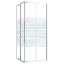 Douchecabine 80x80x180 cm ESG 80 x 80 x 180 cm Zilver en wit Doorzichtig
