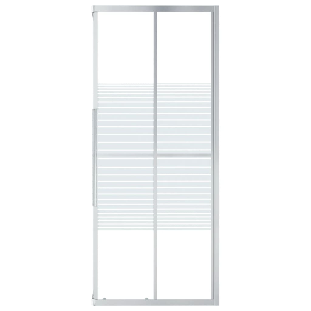 Douchecabine 80x80x180 cm ESG 80 x 80 x 180 cm Zilver en wit Doorzichtig