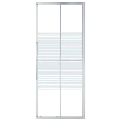 Douchecabine 80x80x180 cm ESG 80 x 80 x 180 cm Zilver en wit Doorzichtig