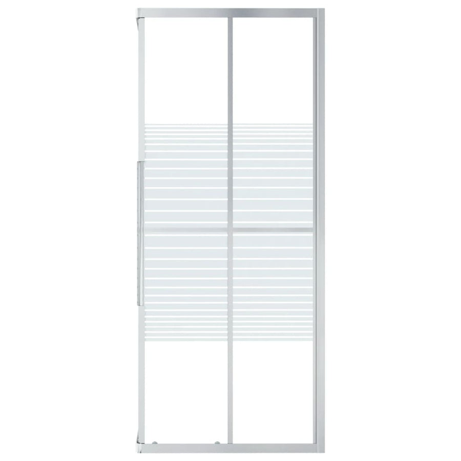 Douchecabine 80x80x180 cm ESG 80 x 80 x 180 cm Zilver en wit Doorzichtig