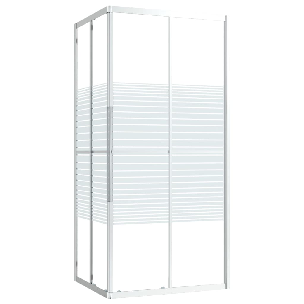 Douchecabine 90x70x180 cm ESG 90 x 70 x 180 cm Zilver en wit Doorzichtig