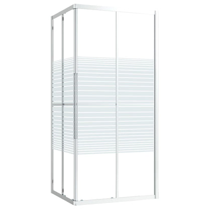 Douchecabine 90x70x180 cm ESG 90 x 70 x 180 cm Zilver en wit Doorzichtig