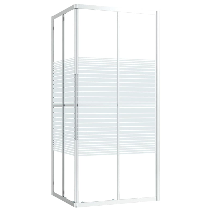 Douchecabine 90x70x180 cm ESG 90 x 70 x 180 cm Zilver en wit Doorzichtig