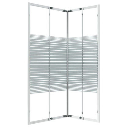 Douchecabine 90x70x180 cm ESG 90 x 70 x 180 cm Zilver en wit Doorzichtig
