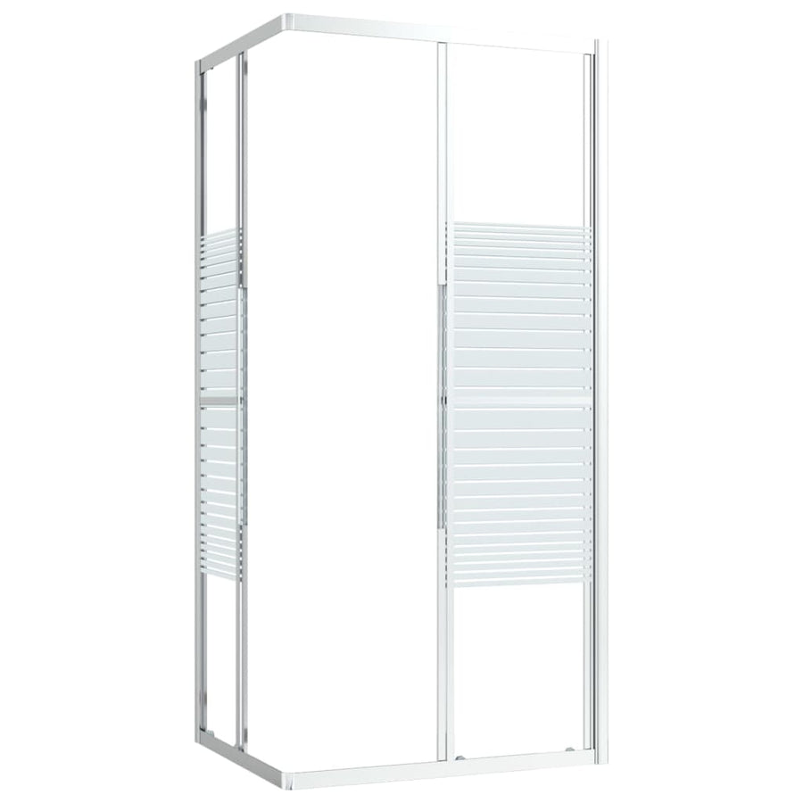 Douchecabine 90x70x180 cm ESG 90 x 70 x 180 cm Zilver en wit Doorzichtig