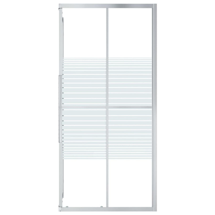 Douchecabine 90x70x180 cm ESG 90 x 70 x 180 cm Zilver en wit Doorzichtig