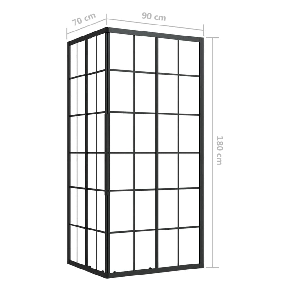 Douchecabine 90x70x180 cm ESG 90 x 70 x 180 cm