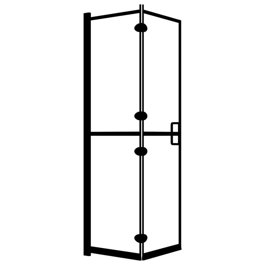 Douchewand Inklapbaar Esg Zwart 80 x 140 cm