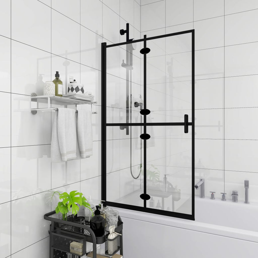 Douchewand Inklapbaar Esg Zwart 80 x 140 cm
