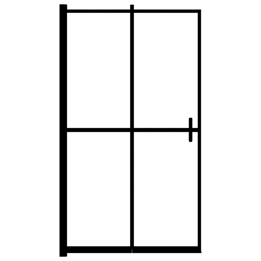 Douchewand Inklapbaar Esg Zwart 80 x 140 cm