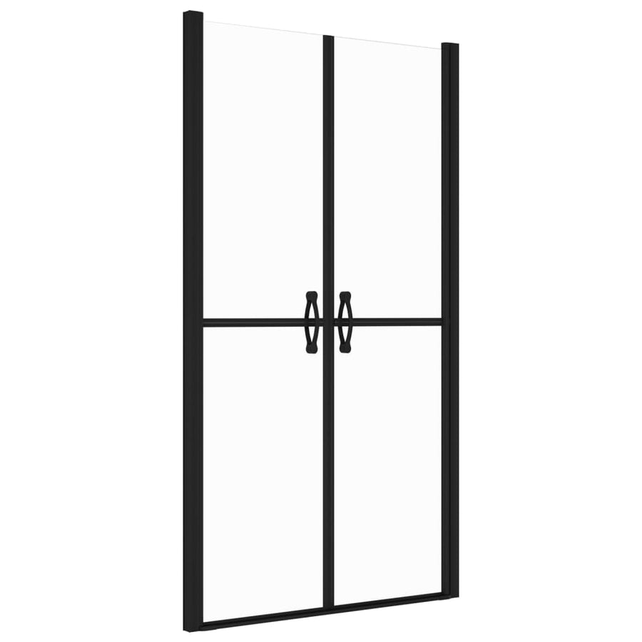 Douchedeur (88-91)x190 cm ESG transparant 91 x 190 cm Zwart