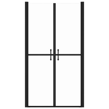 Douchedeur (88-91)x190 cm ESG transparant 91 x 190 cm Zwart