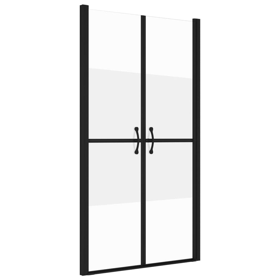 Douchedeur (78-81)x190 cm ESG halfmat 81 x 190 cm Zwart Halfmat