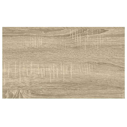 Wandschap zwevend 40x23x3,8 cm MDF eikenkleurig en wit