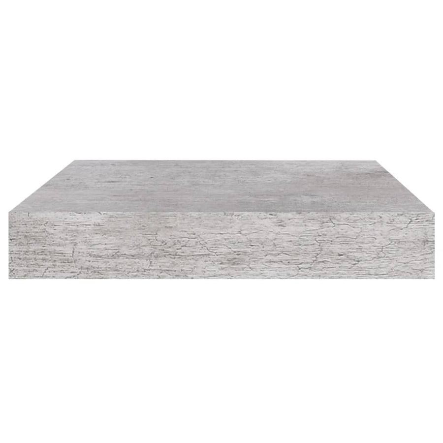 Wandschappen Zwevend 3X3,5X3,8 Cm Mdf Betongrijs 2 23 x 23.5 x 3.8 cm