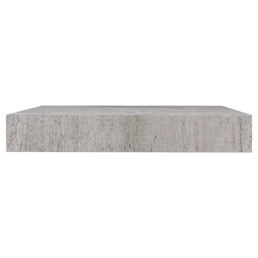 Wandschappen Zwevend 3X3,5X3,8 Cm Mdf Betongrijs 2 23 x 23.5 x 3.8 cm