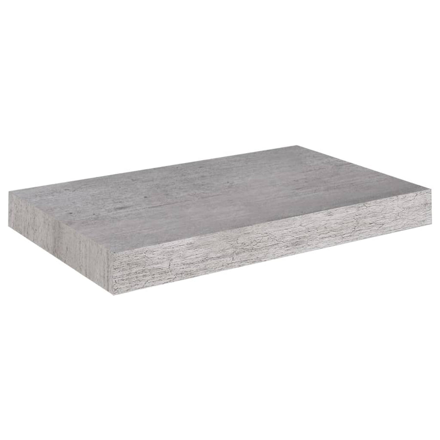 Wandschap Zwevend 40X23X3,8 Cm Mdf Betongrijs 1 40 x 23 x 3.8 cm