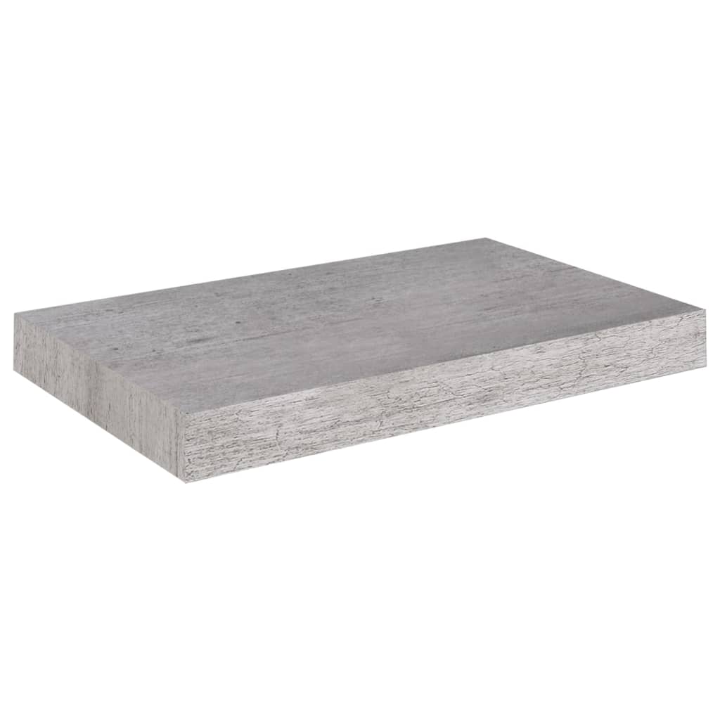 Wandschappen Zwevend 40X3X3,8 Cm Mdf Betongrijs 2 40 x 23 x 3.8 cm