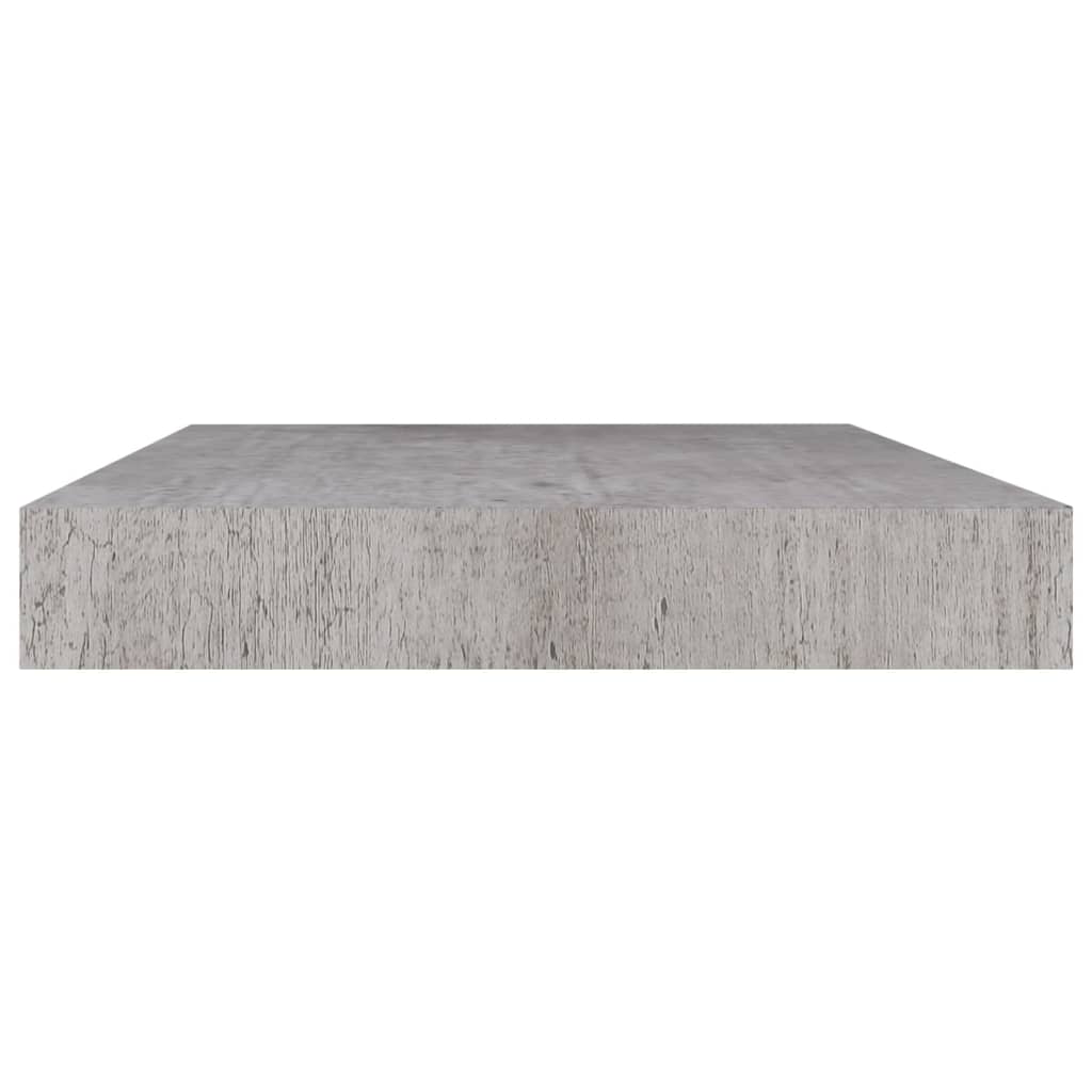Wandschappen Zwevend 0X23X3,8 Cm Mdf Betongrijs 4 40 x 23 x 3.8 cm