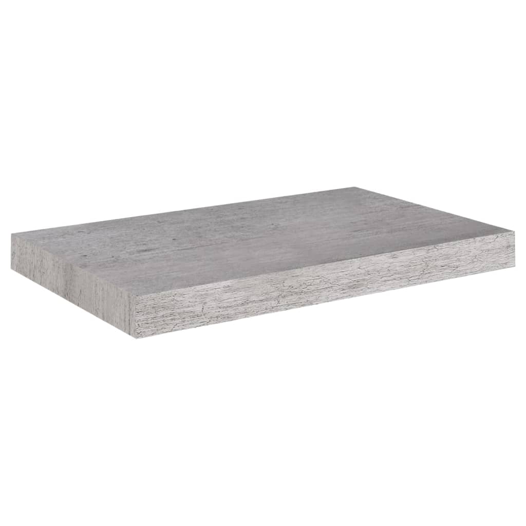Wandschappen Zwevend 50X3X3,8 Cm Mdf Betongrijs 2 50 x 23 x 3.8 cm