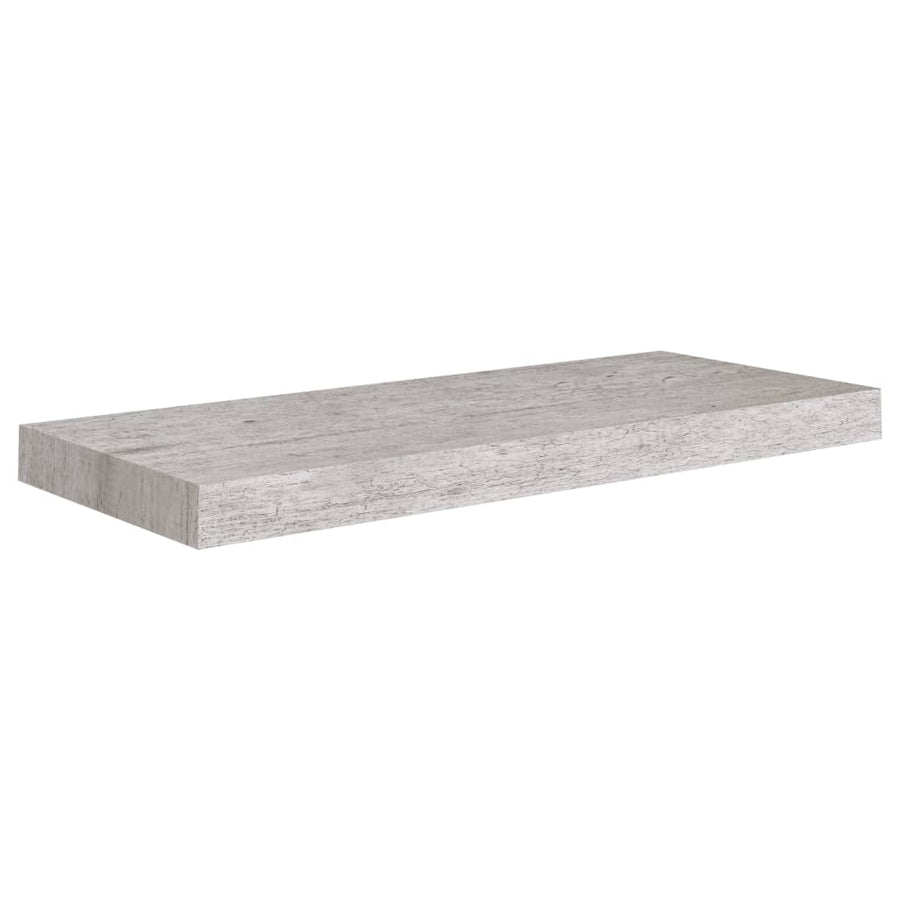 Wandschappen Zwevend 60X3,5X3,8 Cm Mdf Betongrijs 2 60 x 23.5 x 3.8 cm