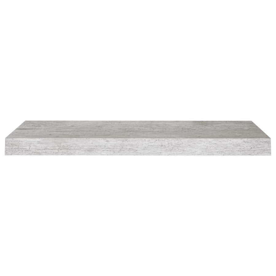 Wandschappen Zwevend 60X3,5X3,8 Cm Mdf Betongrijs 2 60 x 23.5 x 3.8 cm