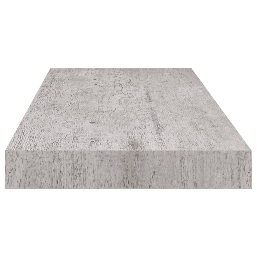 Wandschappen Zwevend 60X3,5X3,8 Cm Mdf Betongrijs 2 60 x 23.5 x 3.8 cm