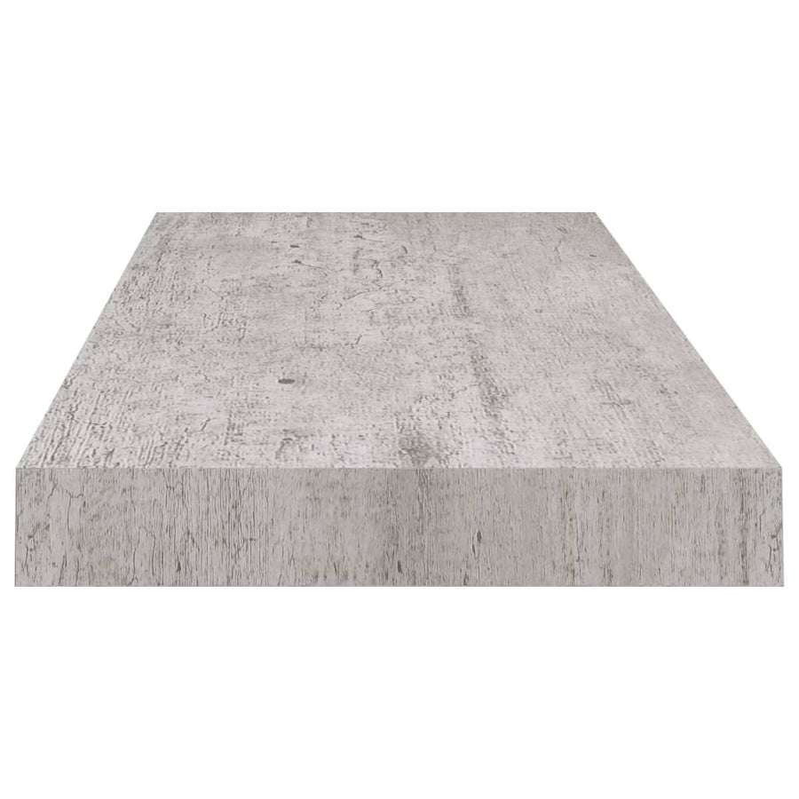 Wandschappen Zwevend 60X23,5X3,8 Cm Mdf Betongrijs 4 60 x 23.5 x 3.8 cm