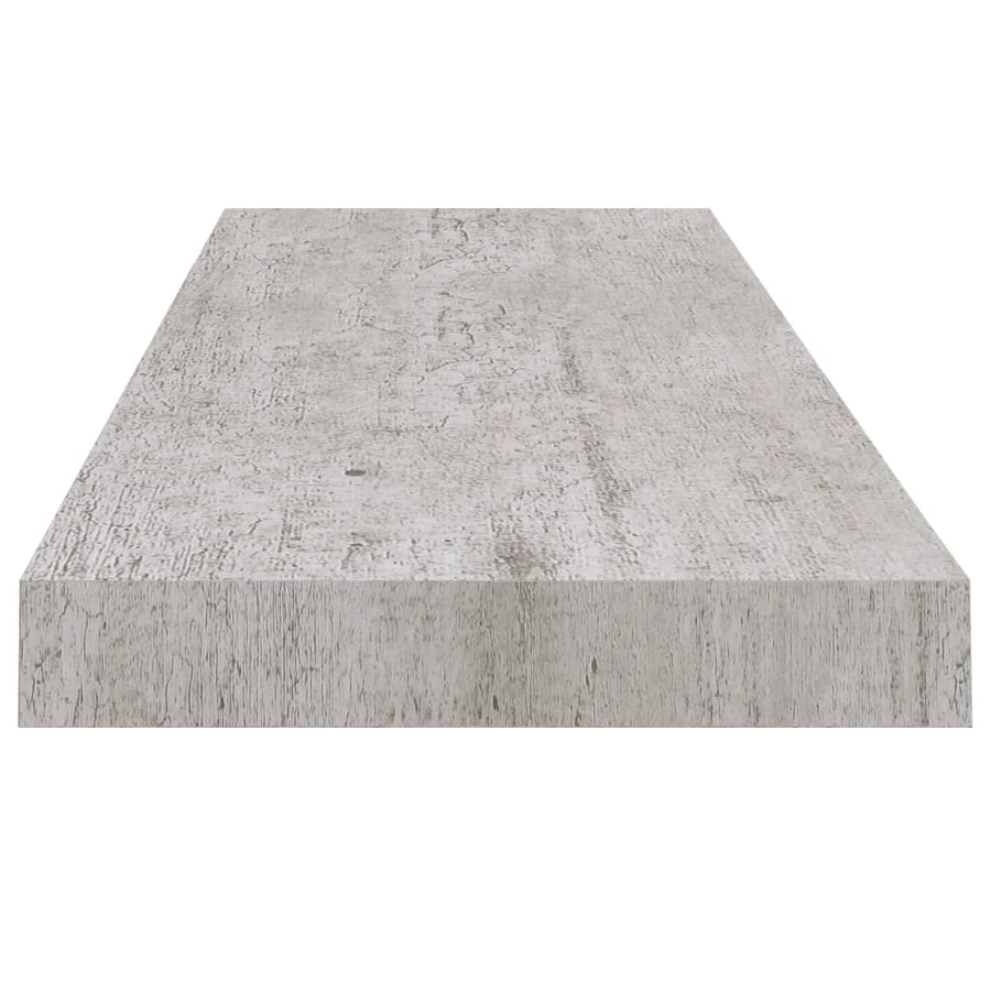 Wandschap Zwevend 80X23,5X3,8 Cm Mdf Betongrijs 1 80 x 23.5 x 3.8 cm