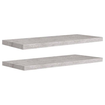 Wandschappen Zwevend 80X3,5X3,8 Cm Mdf Betongrijs 2 80 x 23.5 x 3.8 cm