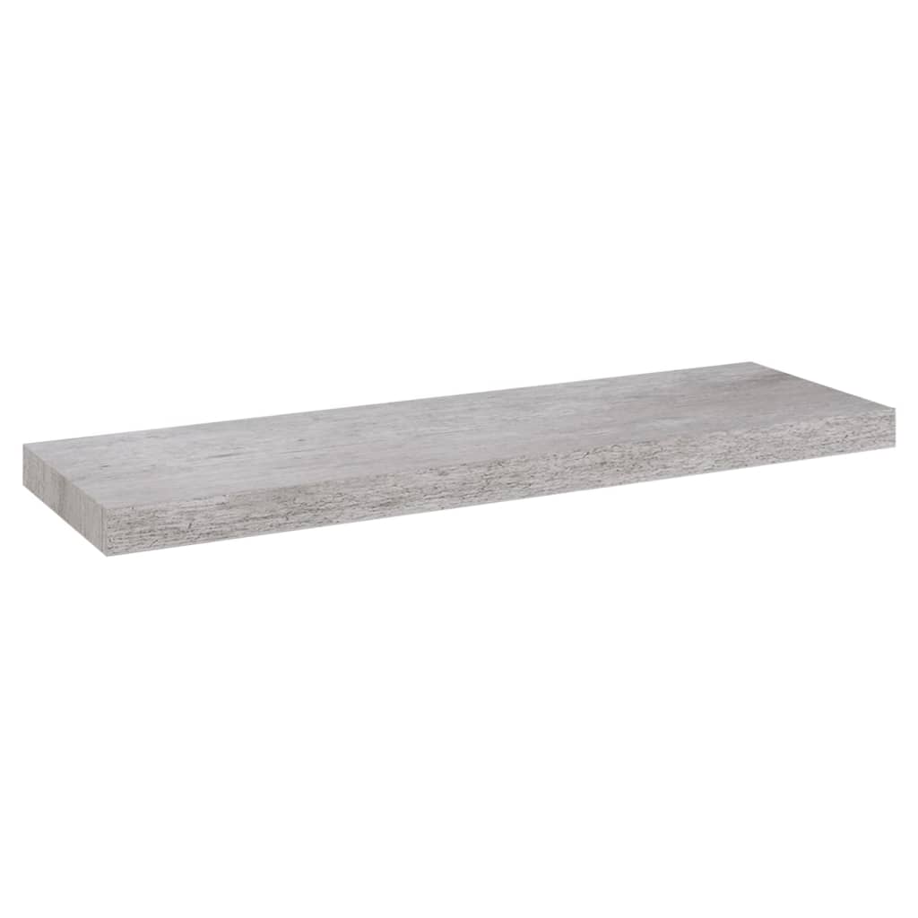 Wandschappen Zwevend 80X3,5X3,8 Cm Mdf Betongrijs 2 80 x 23.5 x 3.8 cm