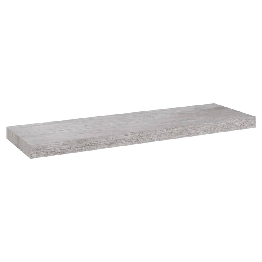Wandschappen Zwevend 80X3,5X3,8 Cm Mdf Betongrijs 2 80 x 23.5 x 3.8 cm