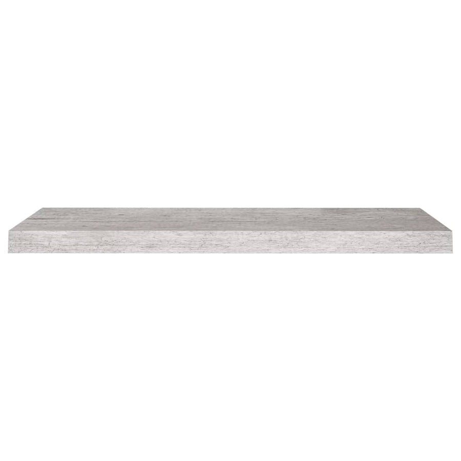 Wandschappen Zwevend 80X3,5X3,8 Cm Mdf Betongrijs 2 80 x 23.5 x 3.8 cm
