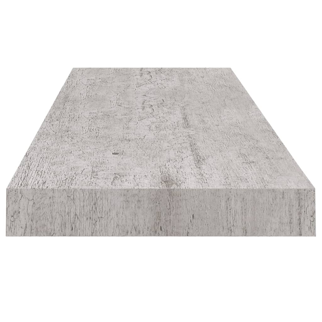 Wandschappen Zwevend 80X23,5X3,8 Cm Mdf Betongrijs 4 80 x 23.5 x 3.8 cm