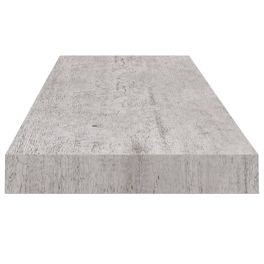 Wandschappen Zwevend 80X23,5X3,8 Cm Mdf Betongrijs 4 80 x 23.5 x 3.8 cm