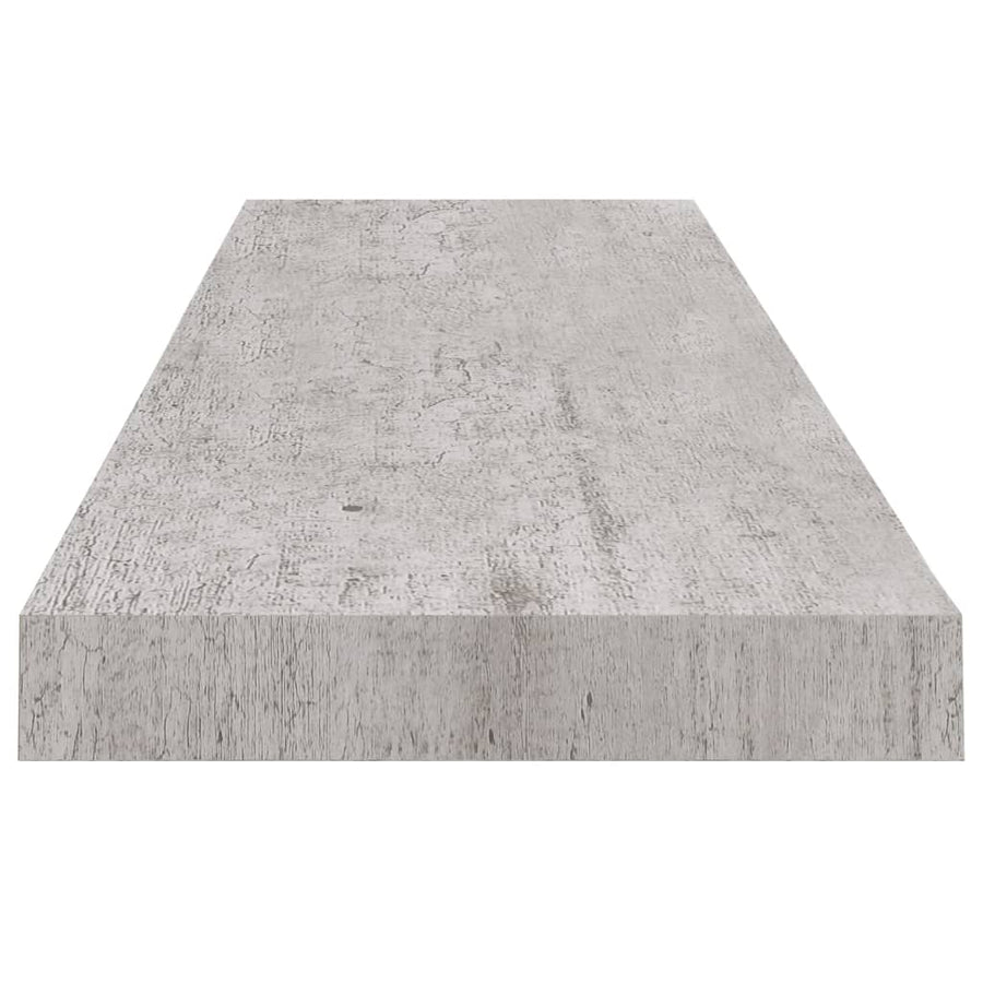 Wandschap zwevend 90x23,5x3,8 cm MDF betongrijs 1 90 x 23.5 x 3.8 cm