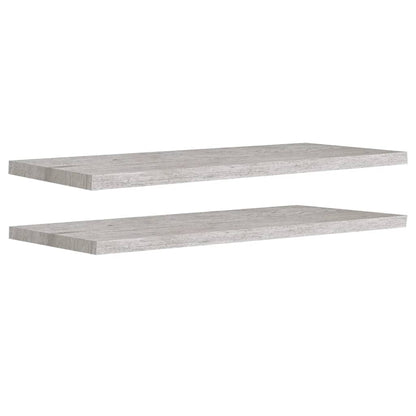 Wandschappen Zwevend 90X3,5X3,8 Cm Mdf Betongrijs 2 90 x 23.5 x 3.8 cm
