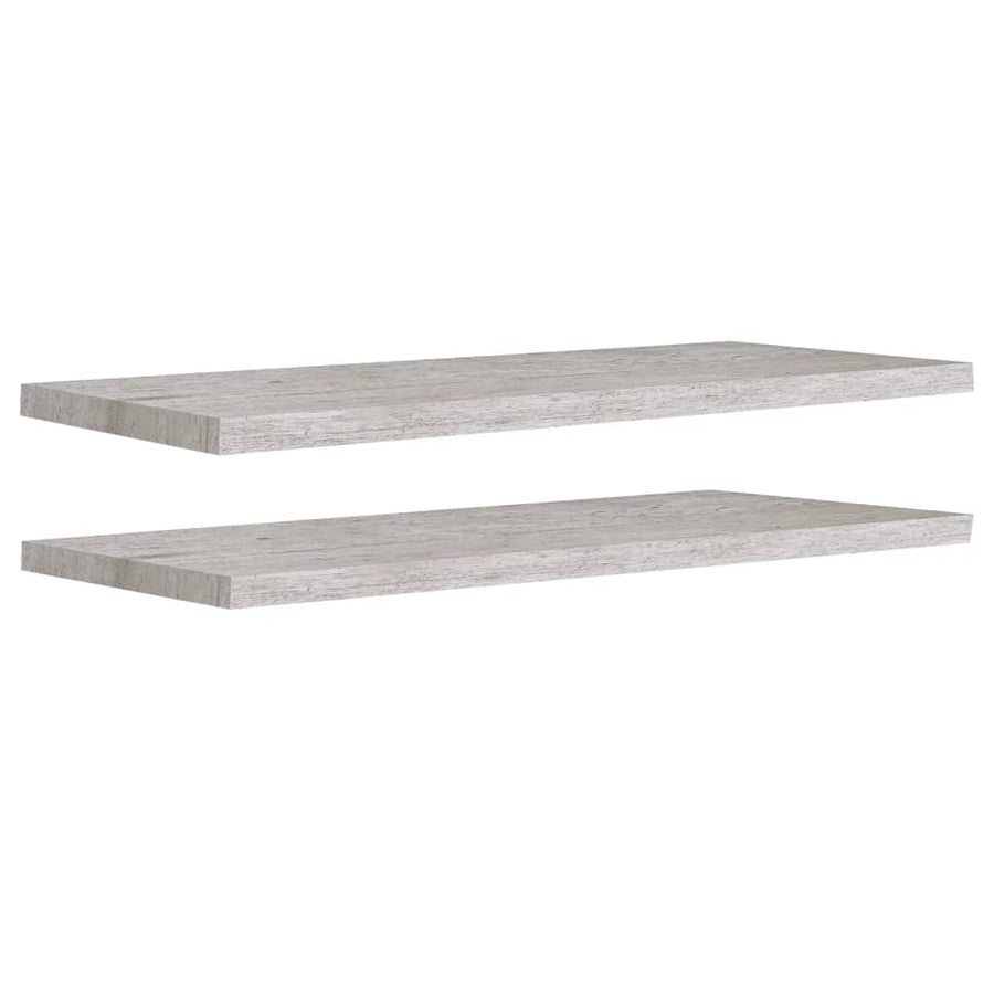 Wandschappen Zwevend 90X3,5X3,8 Cm Mdf Betongrijs 2 90 x 23.5 x 3.8 cm
