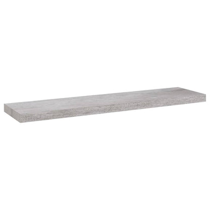 Wandschappen Zwevend 90X3,5X3,8 Cm Mdf Betongrijs 2 90 x 23.5 x 3.8 cm