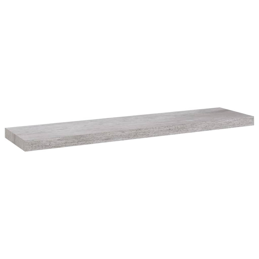 Wandschappen Zwevend 90X3,5X3,8 Cm Mdf Betongrijs 2 90 x 23.5 x 3.8 cm