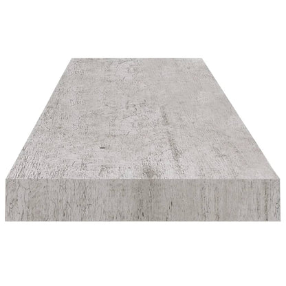 Wandschappen Zwevend 90X3,5X3,8 Cm Mdf Betongrijs 2 90 x 23.5 x 3.8 cm