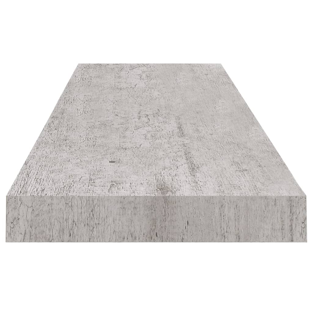 Wandschappen Zwevend 90X23,5X3,8 Cm Mdf Betongrijs 4 90 x 23.5 x 3.8 cm