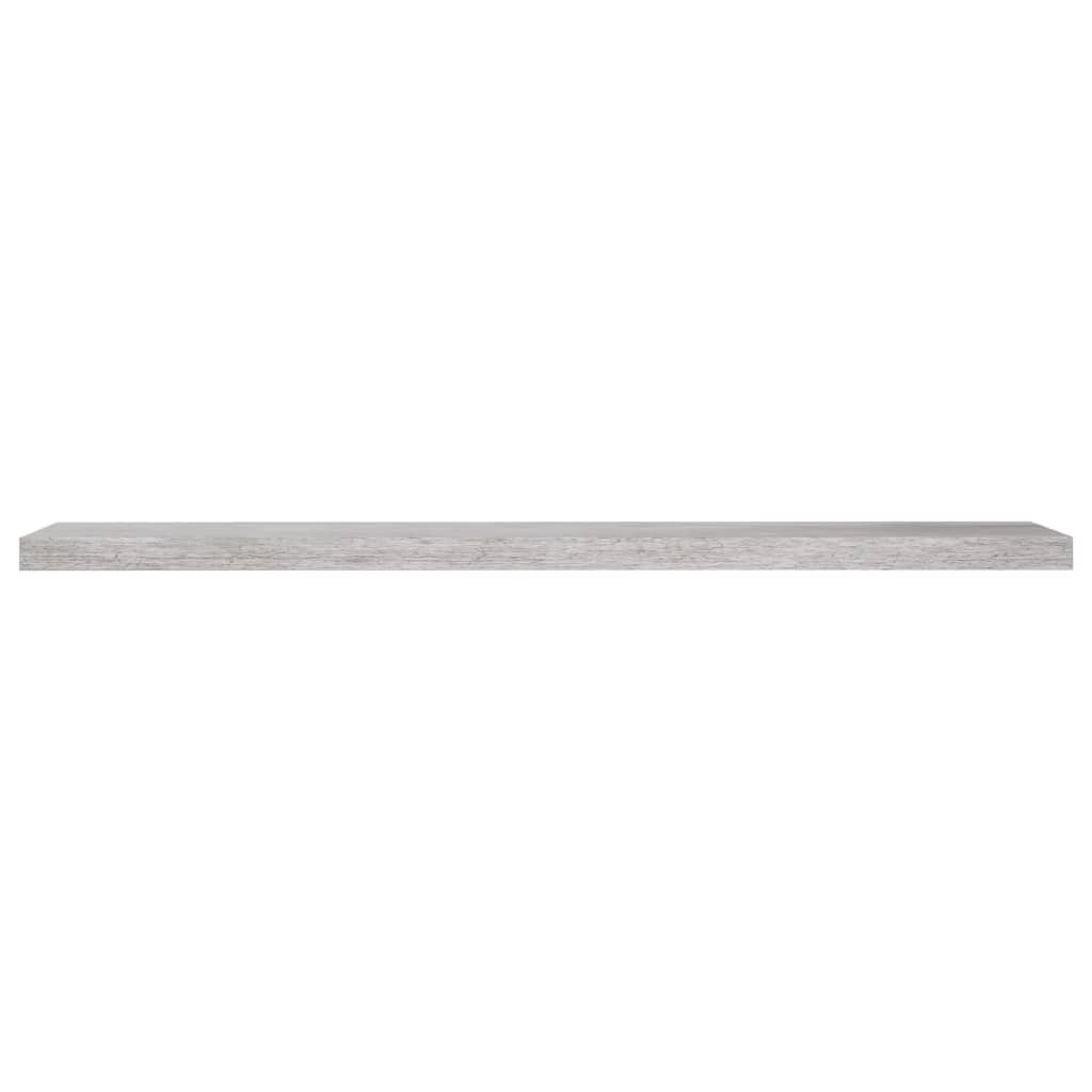 Wandschappen Zwevend 10X3,5X3,8 Cm Mdf Betongrijs 2 120 x 23.5 x 3.8 cm