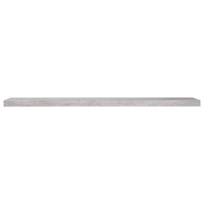 Wandschappen Zwevend 10X3,5X3,8 Cm Mdf Betongrijs 2 120 x 23.5 x 3.8 cm