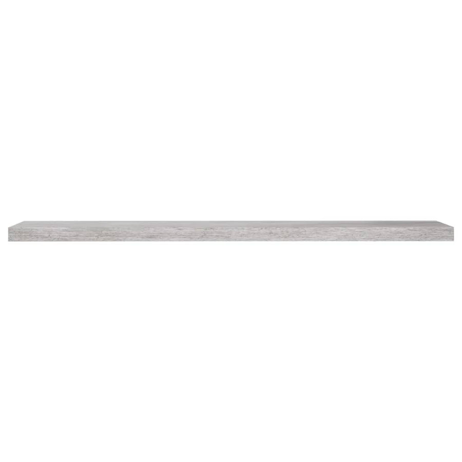 Wandschappen Zwevend 10X3,5X3,8 Cm Mdf Betongrijs 2 120 x 23.5 x 3.8 cm