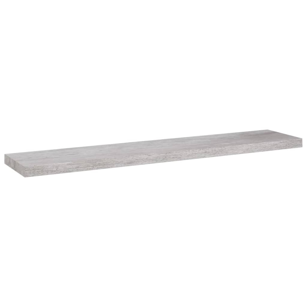 Wandschappen Zwevend 120X23,5X3,8 Cm Mdf Betongrijs 4 120 x 23.5 x 3.8 cm