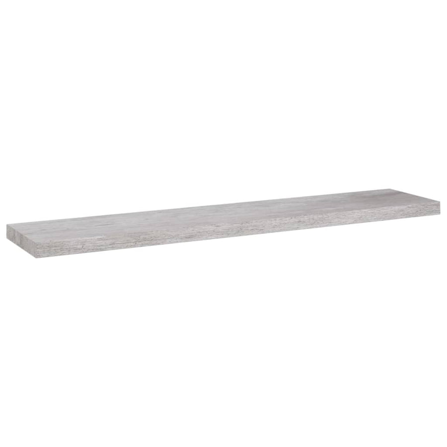 Wandschappen Zwevend 120X23,5X3,8 Cm Mdf Betongrijs 4 120 x 23.5 x 3.8 cm