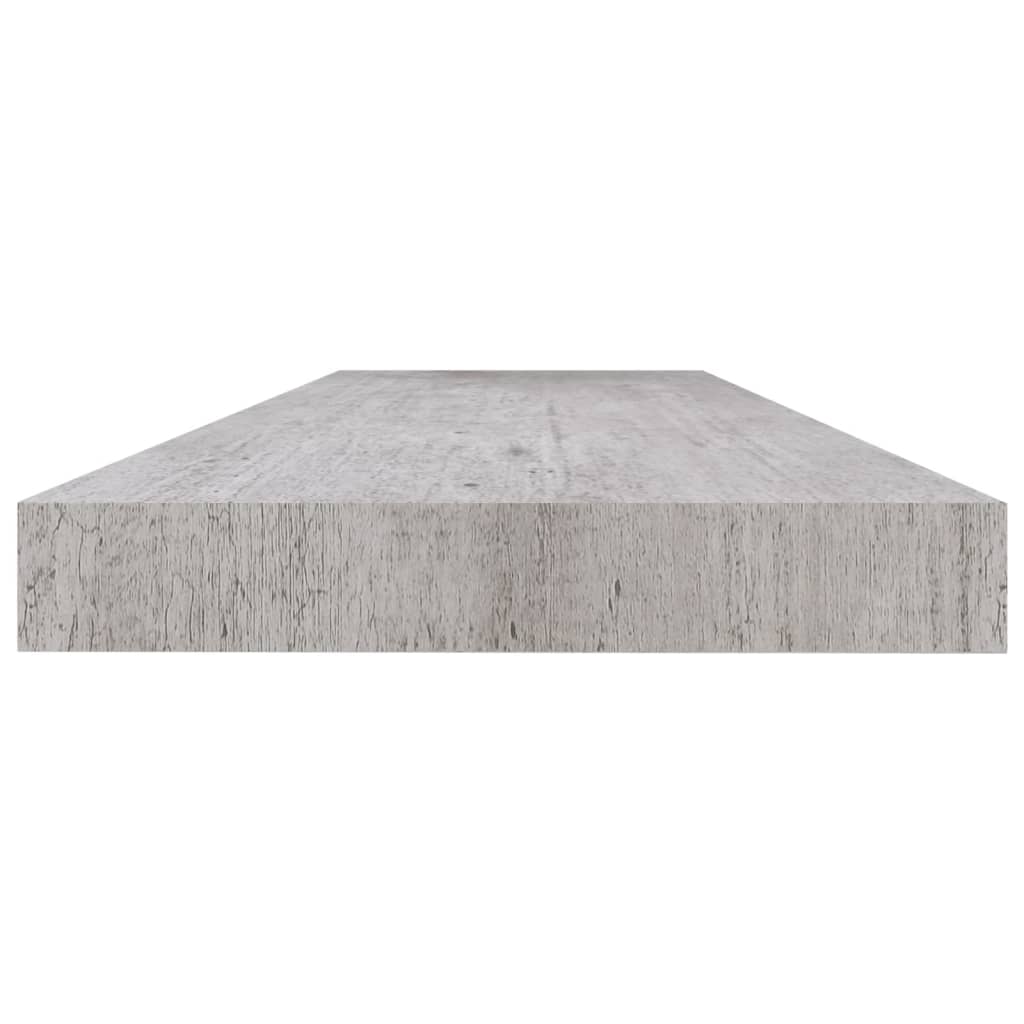 Wandschappen Zwevend 120X23,5X3,8 Cm Mdf Betongrijs 4 120 x 23.5 x 3.8 cm