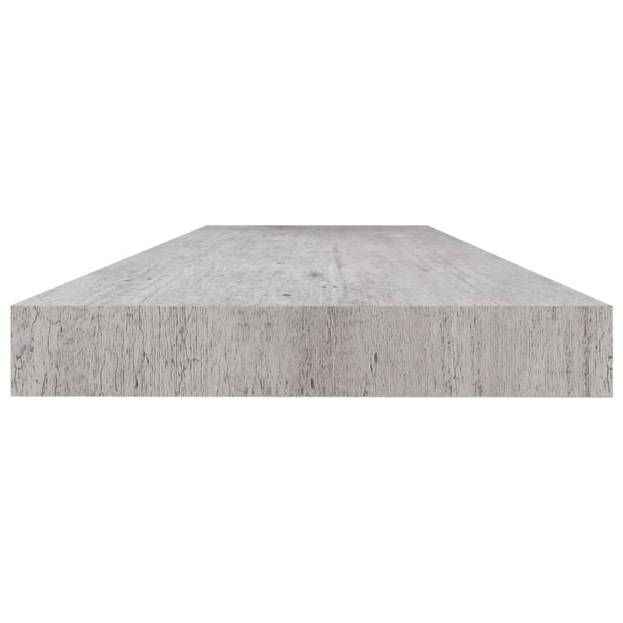Wandschappen Zwevend 120X23,5X3,8 Cm Mdf Betongrijs 4 120 x 23.5 x 3.8 cm